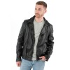 Męska skórzana kurtka Mauritius Czarna Vintage MMLario - readytowear