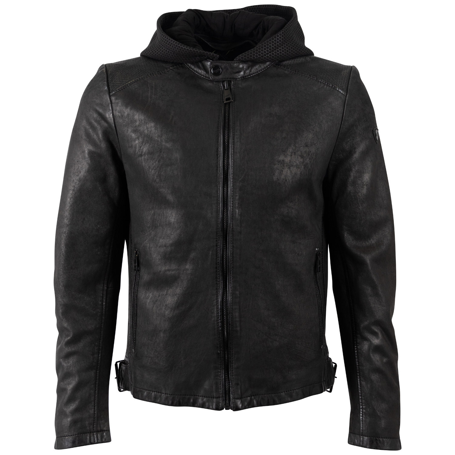 Męska skórzana kurtka Mauritius Czarna MMLurak – Kurtki skórzane