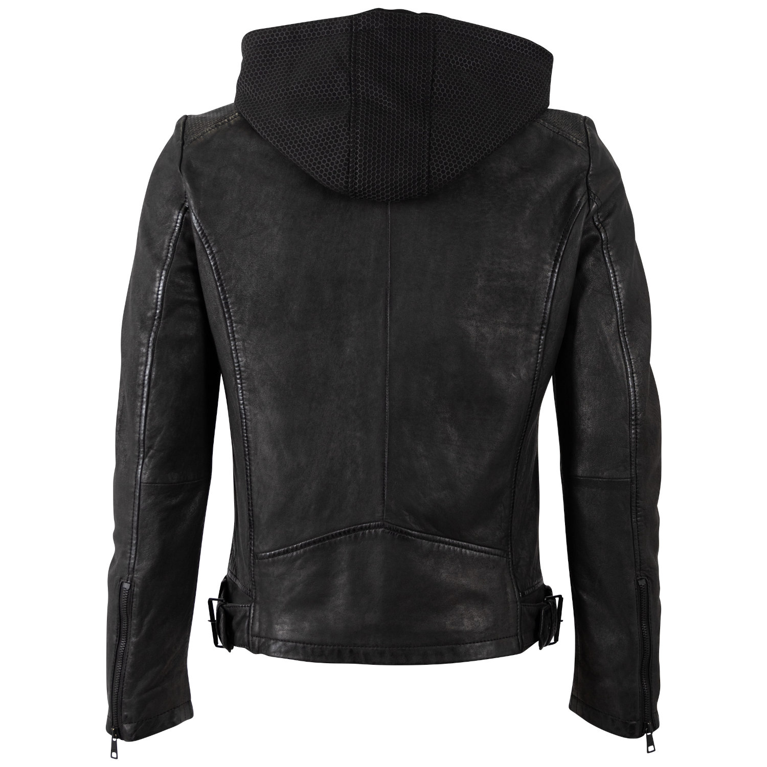 Męska skórzana kurtka Mauritius Czarna MMLurak – Kurtki skórzane