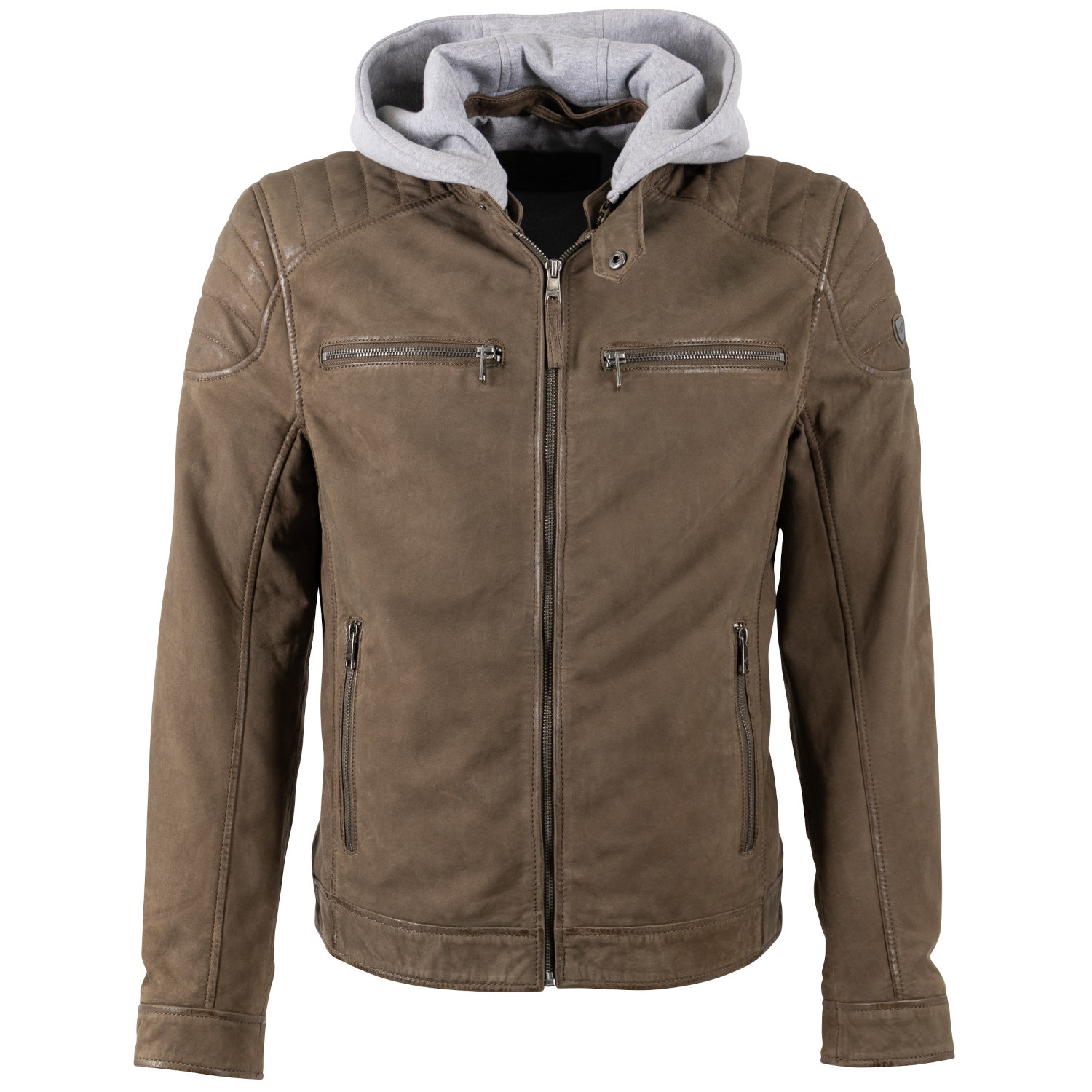 Męska skórzana kurtka Mauritius Ciemna oliwka MMMintos