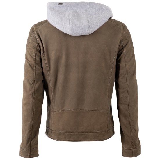 Męska skórzana kurtka Mauritius Ciemna oliwka MMMintos