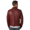 Męska skórzana kurtka Mauritius ciemnoczerwona MM Morkin – Kurtki skórzane