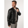 Męska skórzana kurtka Mauritius Czarna MMNelsan – Kurtki skórzane