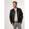 Męska skórzana kurtka Mauritius Czarna MMNelsan – Kurtki skórzane