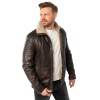 Męska skórzana kurtka Mauritius Antyczny brąz MMNuuko – stoc
