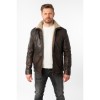 Męska skórzana kurtka Mauritius Antyczny brąz MMNuuko – stoc
