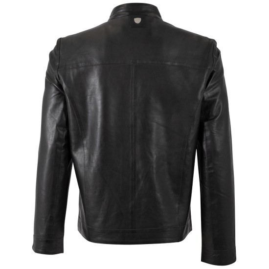 Męska skórzana kurtka Mauritius Czarna MMOOrlando