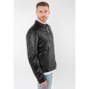Męska skórzana kurtka Mauritius Czarna MMOOrlando – Kurtki skórzane