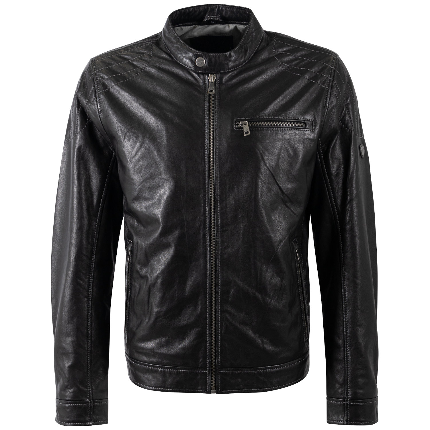 Męska skórzana kurtka Mauritius Czarna MMOrvay