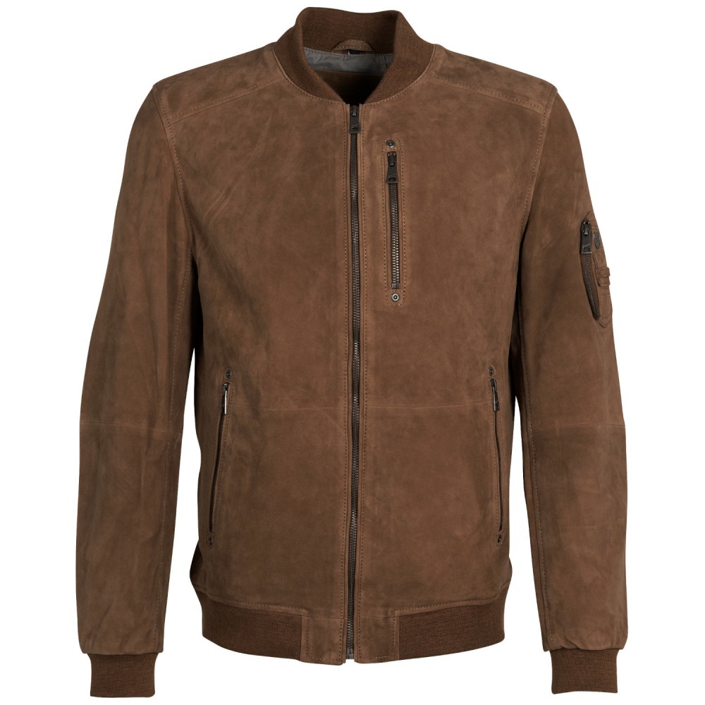Męska skórzana kurtka Mauritius Jasny koniak MMPalermo - readytowear