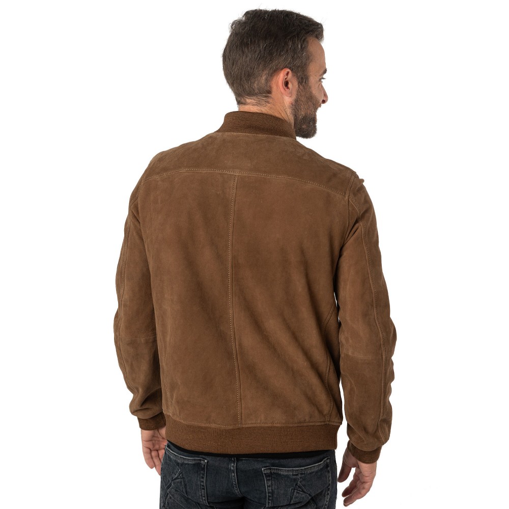 Męska skórzana kurtka Mauritius Jasny koniak MMPalermo