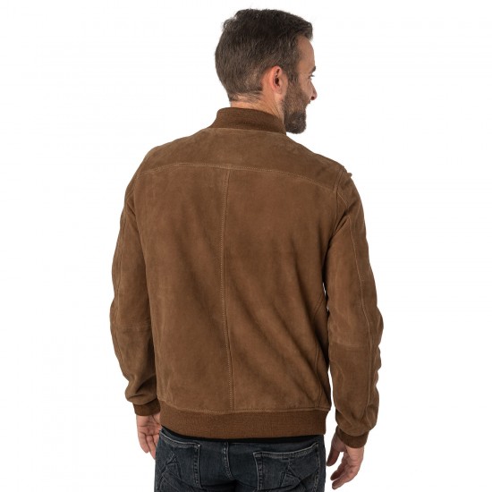 Męska skórzana kurtka Mauritius Jasny koniak MMPalermo