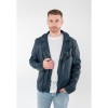 Męska skórzana kurtka Mauritius ciemnoniebieska MMParan