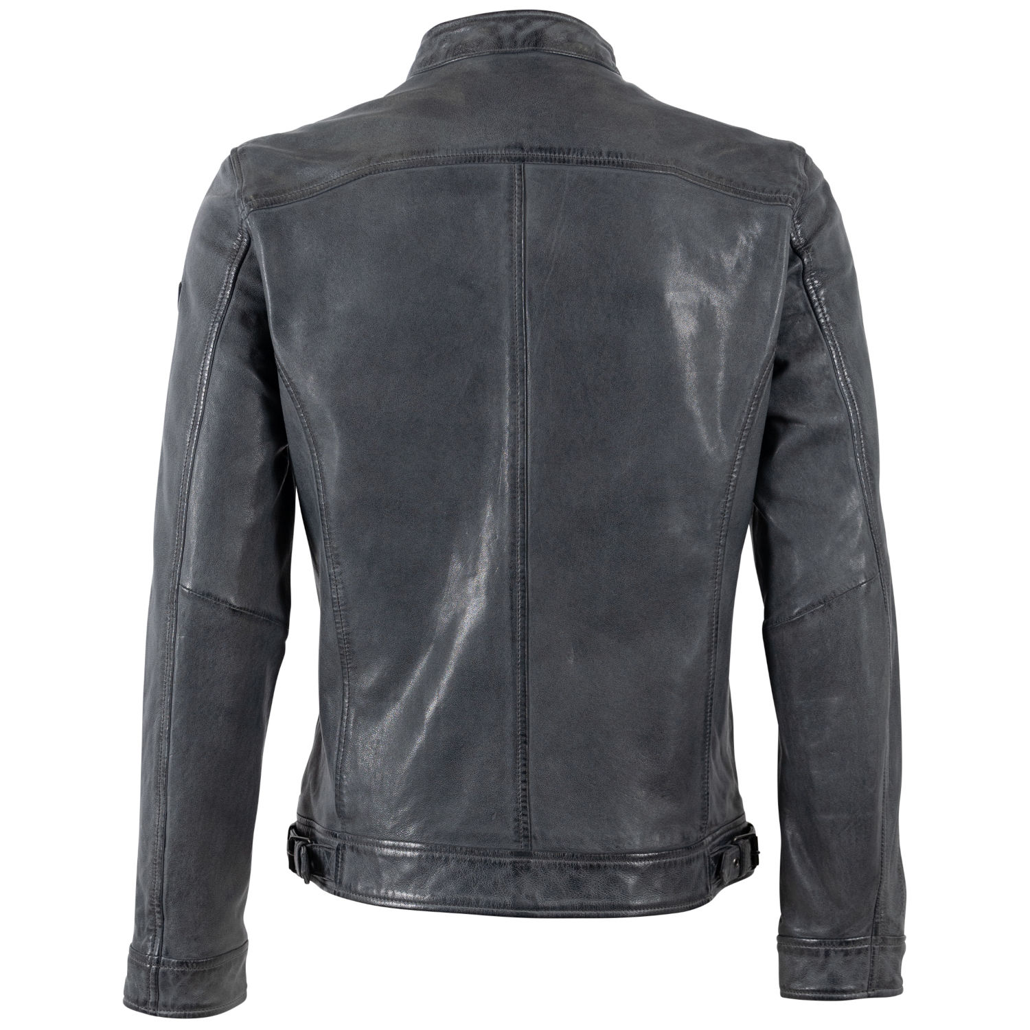 Męska skórzana kurtka Mauritius antracytowa MMPietar – Kurtki skórzane