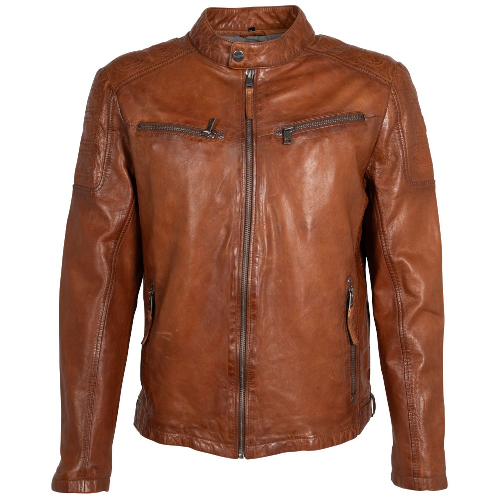 Męska skórzana kurtka Mauritius Cognac MMReeser - readytowear