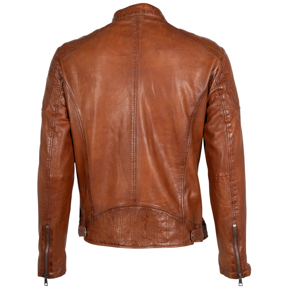 Męska skórzana kurtka Mauritius Cognac MMReeser - readytowear