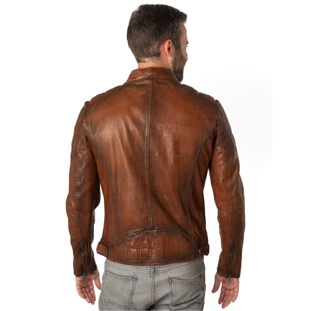 Męska skórzana kurtka Mauritius Cognac MMReeser