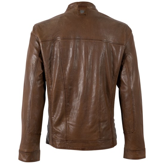 Męska skórzana kurtka Mauritius Dusty Brown MMRoley