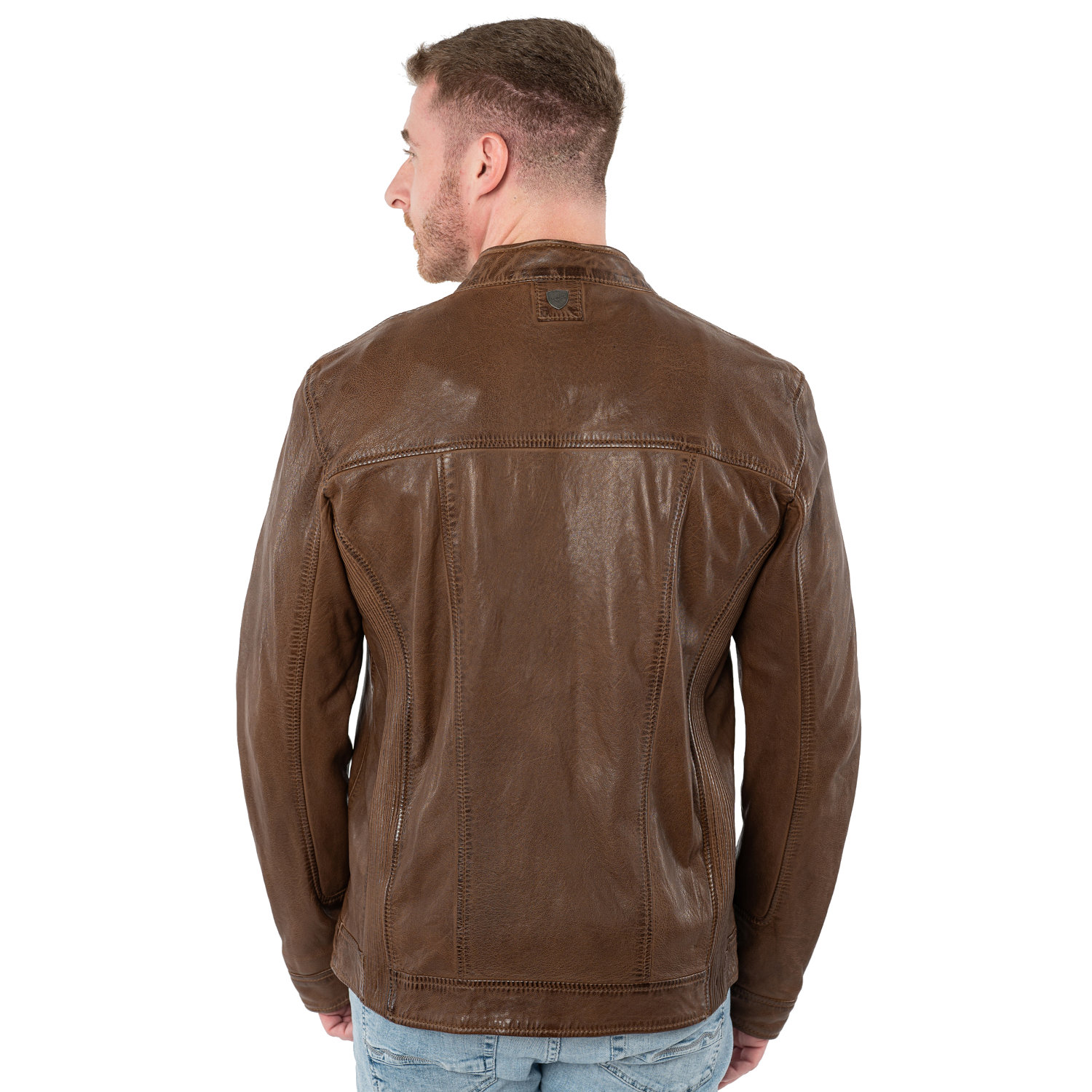 Męska skórzana kurtka Mauritius Dusty Brown MMRoley