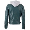Męska skórzana kurtka Mauritius Petrol Green MMRylo - readytowear
