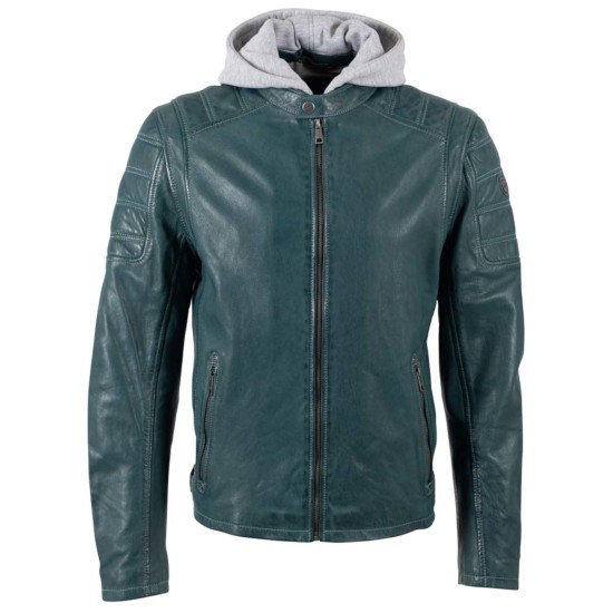 Męska skórzana kurtka Mauritius Petrol Green MMRylo