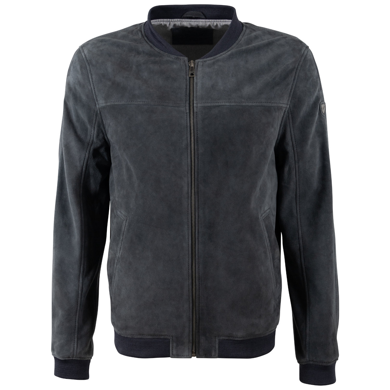 Męska skórzana kurtka Mauritius granatowa MMSahol – Kurtki skórzane
