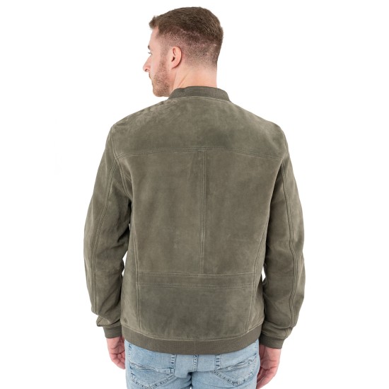 Męska skórzana kurtka Mauritius Jasnooliwkowa MMSahol