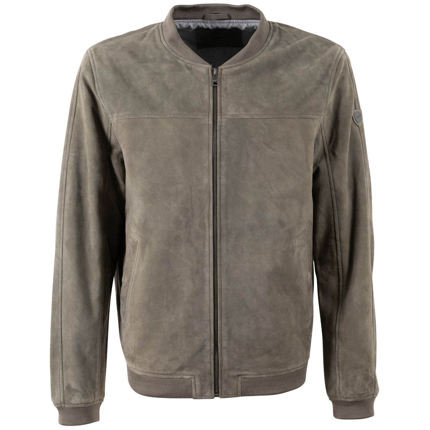 Męska skórzana kurtka Mauritius Jasnooliwkowa MMSahol – Kurtki skórzane