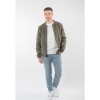 Męska skórzana kurtka Mauritius Jasnooliwkowa MMSahol – Kurtki skórzane