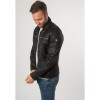 Męska skórzana kurtka Mauritius Czarna MMSantiago – Kurtki skórzane