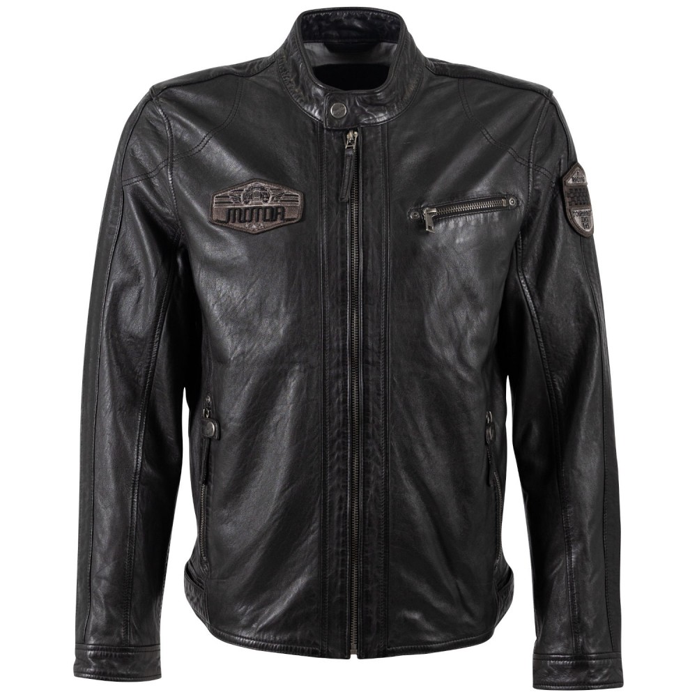 Męska skórzana kurtka Mauritius antracytowa MMShyko - readytowear