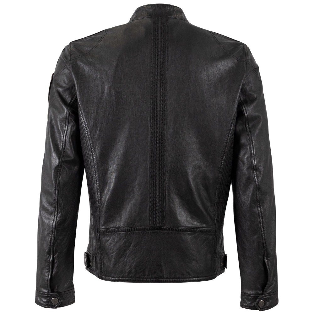 Męska skórzana kurtka Mauritius antracytowa MMShyko - readytowear