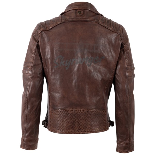 Męska skórzana kurtka Mauritius Whiskey MMSkypilot