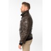 Męska skórzana kurtka Mauritius Ciemnobrązowa MMStarpilot – stoc