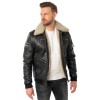 Męska skórzana kurtka Mauritius Czarna MMStarpilot – stoc