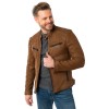 Męska skórzana kurtka Mauritius Ciemny Camel MMTaibo - readytowear