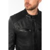 Męska skórzana kurtka Mauritius Czarna MMTaibo – stoc