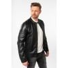 Męska skórzana kurtka Mauritius Czarna MMTibor – Kurtki skórzane