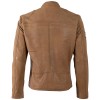 Męska skórzana kurtka Mauritius Ciemny Camel MMTorbu