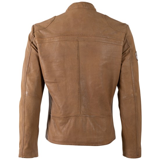 Męska skórzana kurtka Mauritius Ciemny Camel MMTorbu