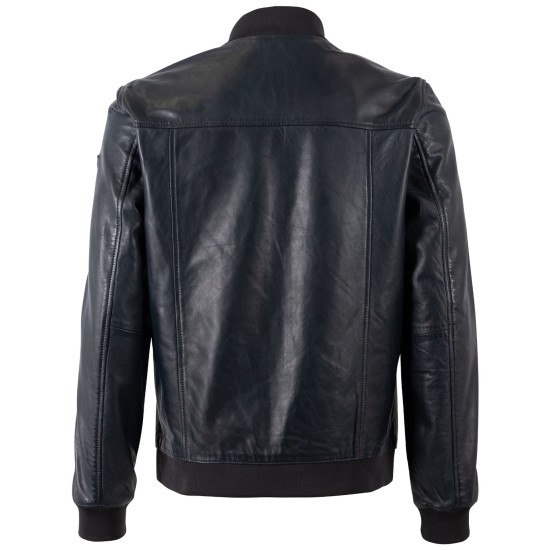 Męska skórzana kurtka Mauritius granatowa MMTorino