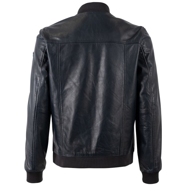 Męska skórzana kurtka Mauritius granatowa MMTorino