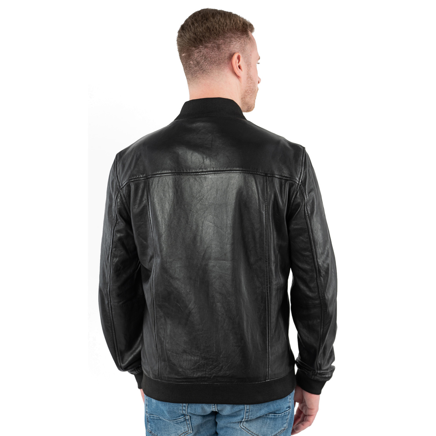 Męska skórzana kurtka Mauritius Czarna MMTorino – Kurtki skórzane