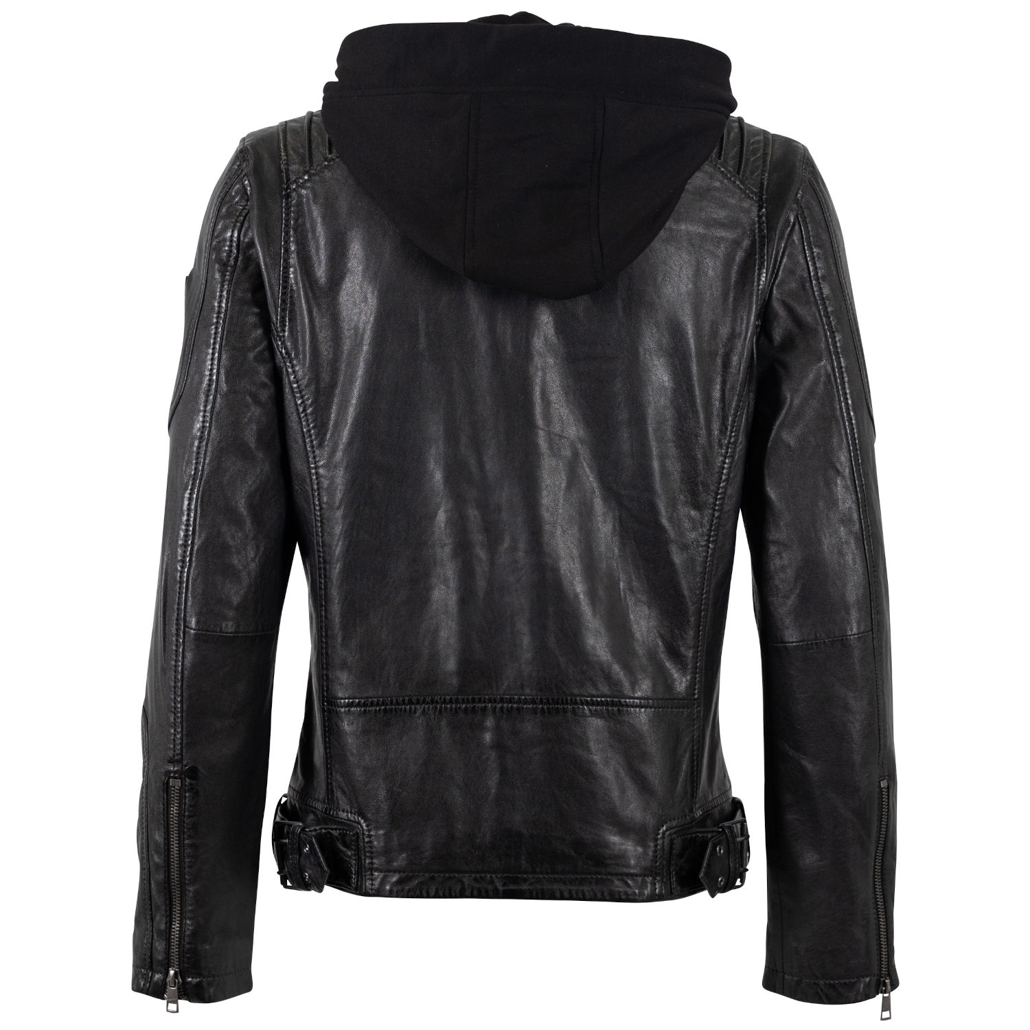 Męska skórzana kurtka Mauritius Ciemny antracyt MMUbaldo – Kurtki skórzane