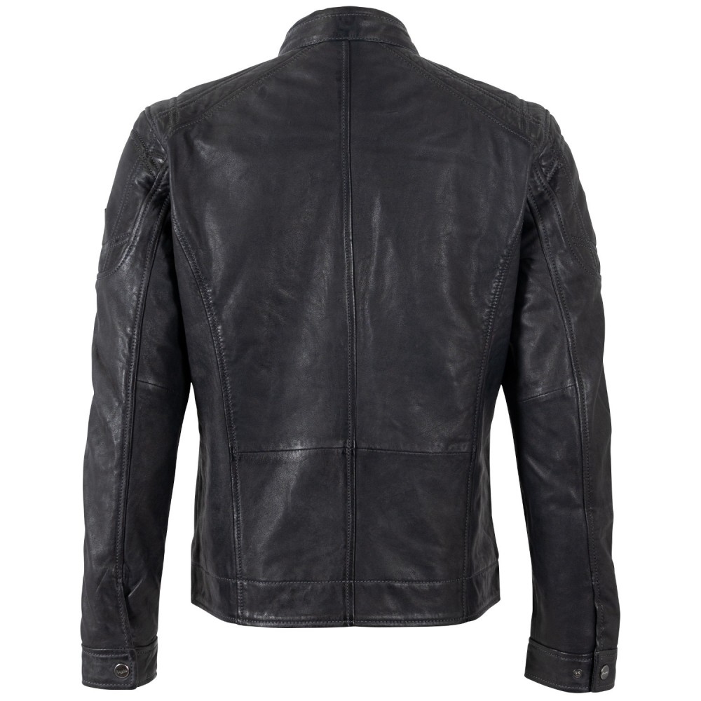 Męska skórzana kurtka Mauritius granatowa MMVitum