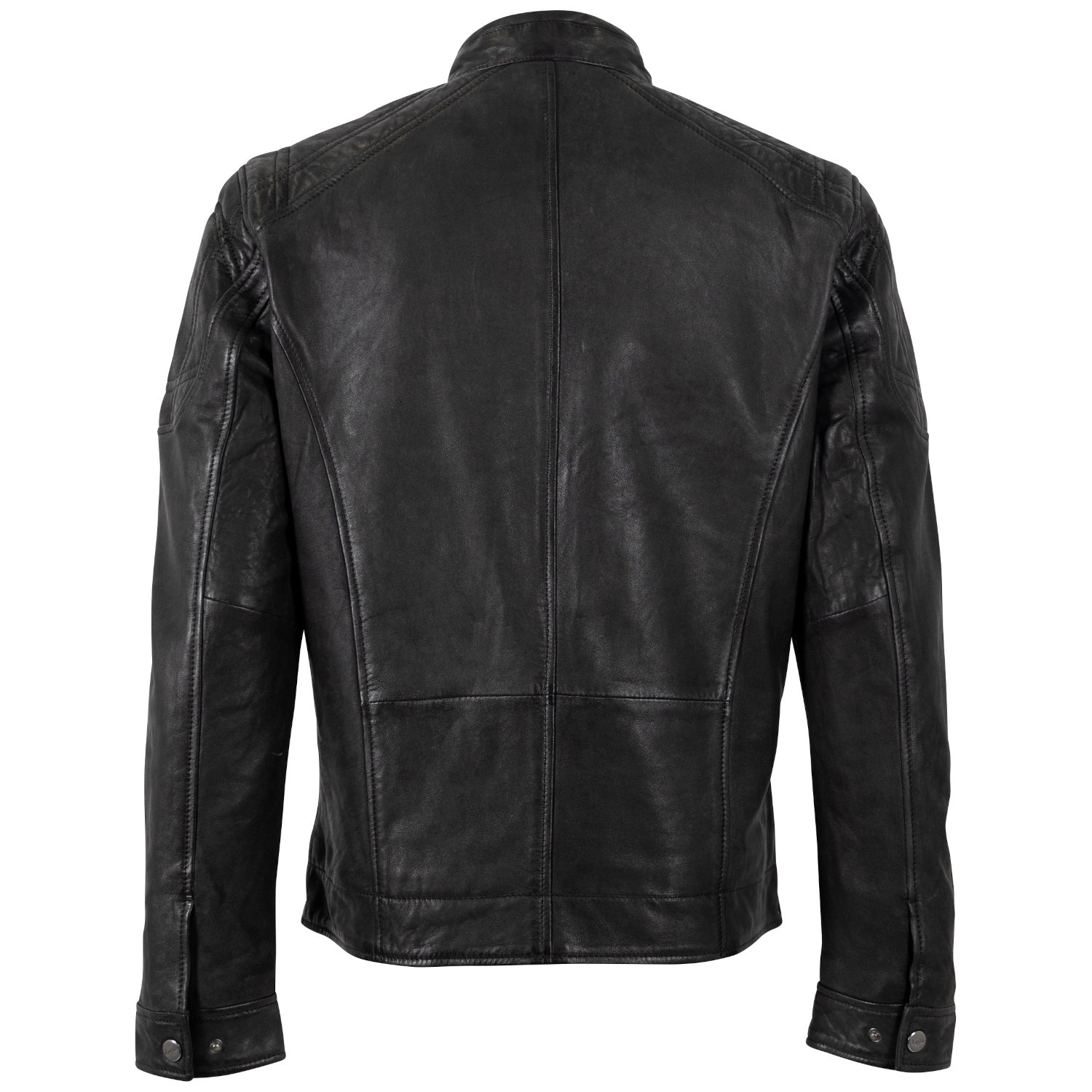 Męska skórzana kurtka Mauritius Czarna MMVitum – BLACK FRIDAY