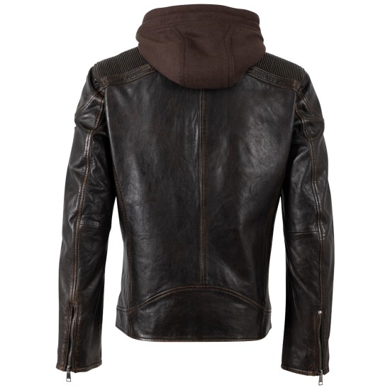 Męska skórzana kurtka Mauritius Czarna Vintage MMWanjo