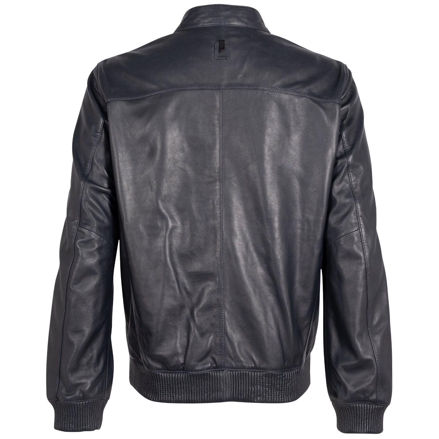 Męska skórzana kurtka Mauritius Srebrna Granatowa MSMLucano – Kurtki skórzane