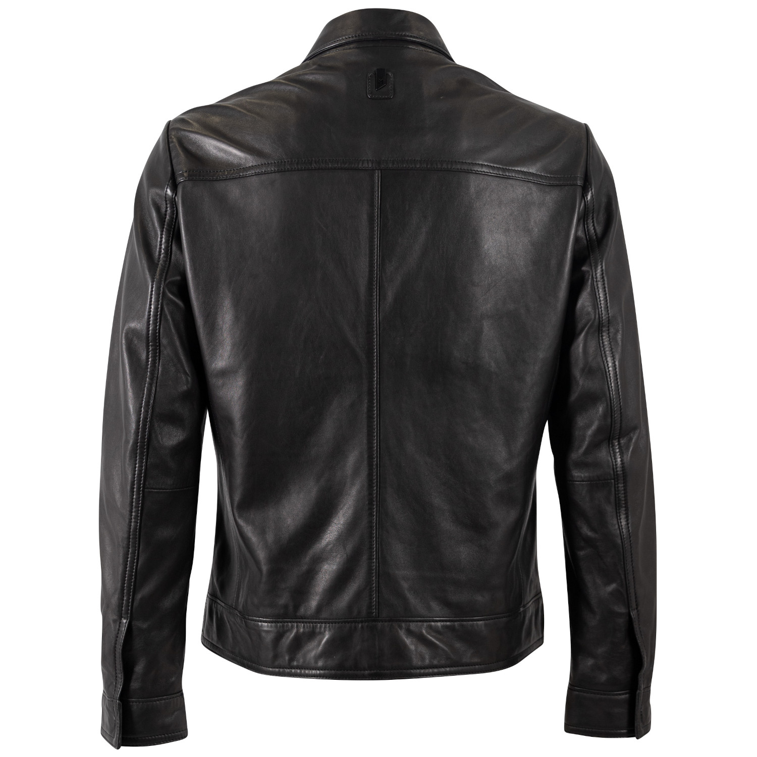 Kurtka skórzana męska Mauritius Silver czarna MSMPaako – Kurtki skórzane