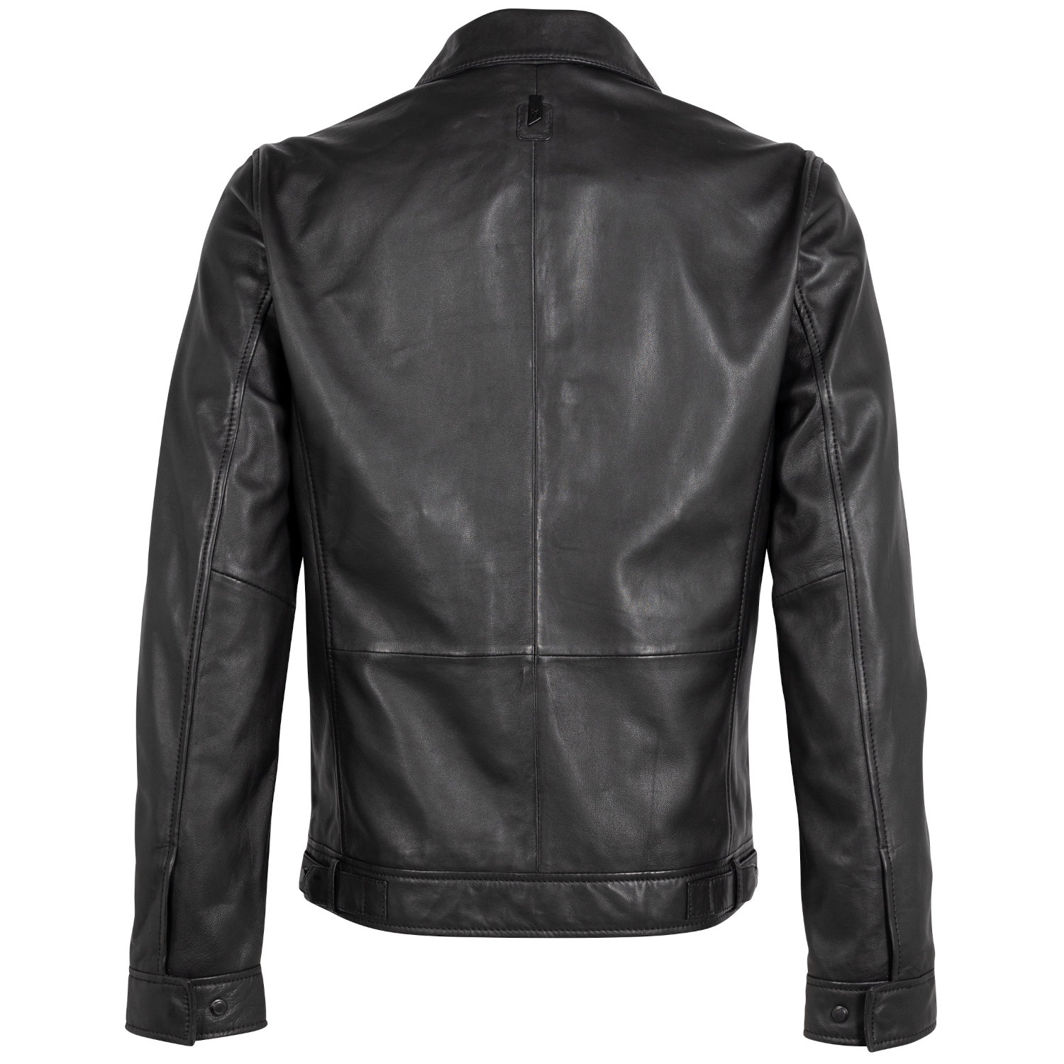 Męska skórzana kurtka Mauritius Srebrno-czarna MSMParvis – Kurtki skórzane